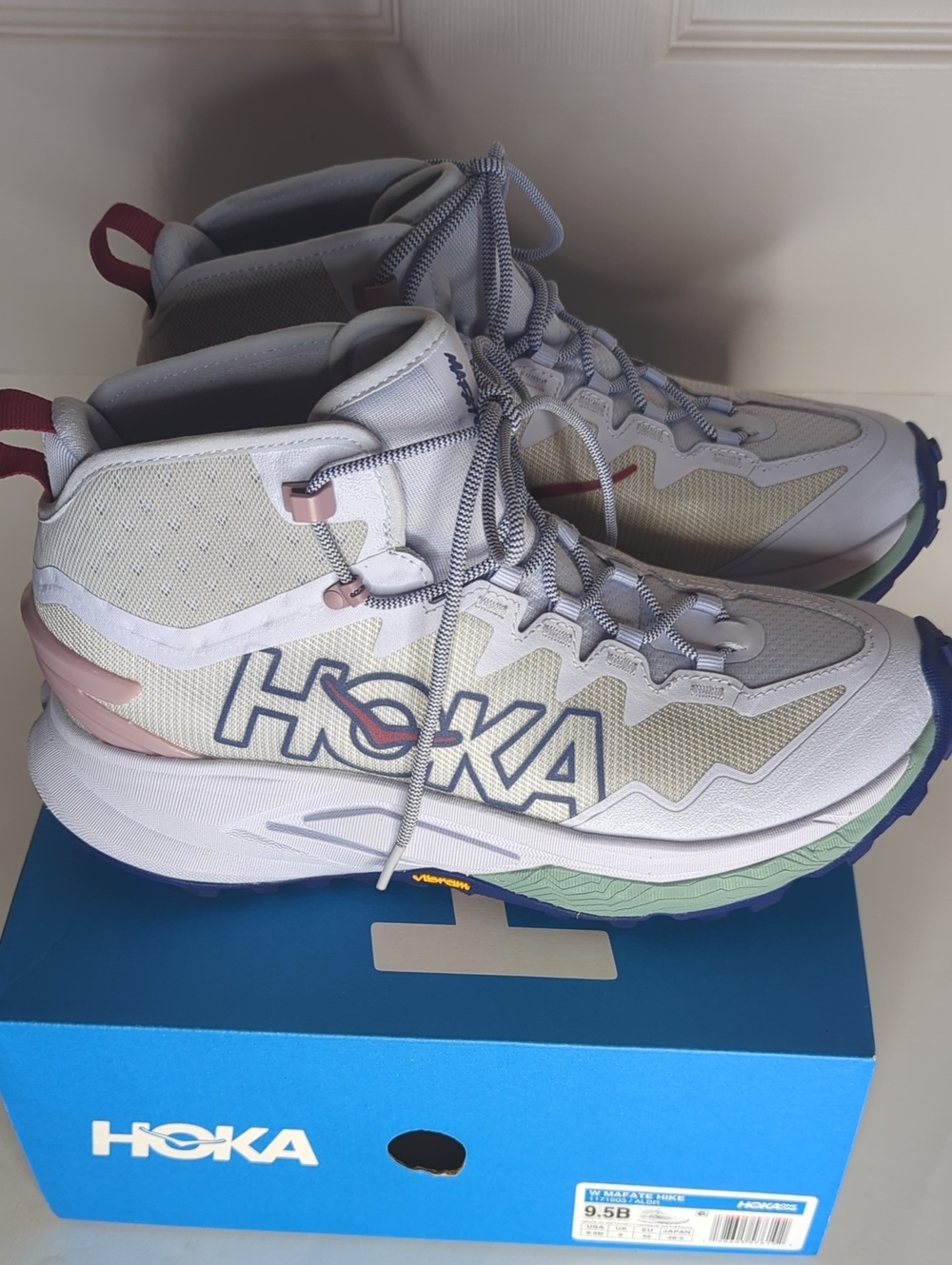 Hoka Mafate Hike Boots Women's Hiking Shoes Ambient Blue/Blueberry